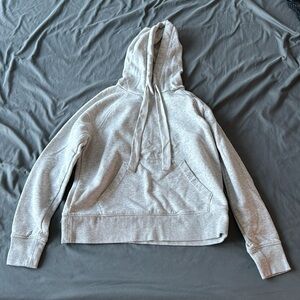 Banana Republic Soft Fleece Hoodie Sweatshirt in Light Grey Heather